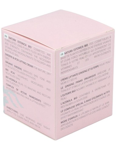 Crema Facial Ginseng-Acai 50 Mililitros Bio Natura Estonica