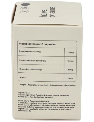 Hawa Enzym 60Cap. | Suplemento Digestivo Natural Hawa Pharma