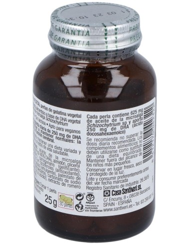 Dha Vegetal 30 Perlas de Santiveri