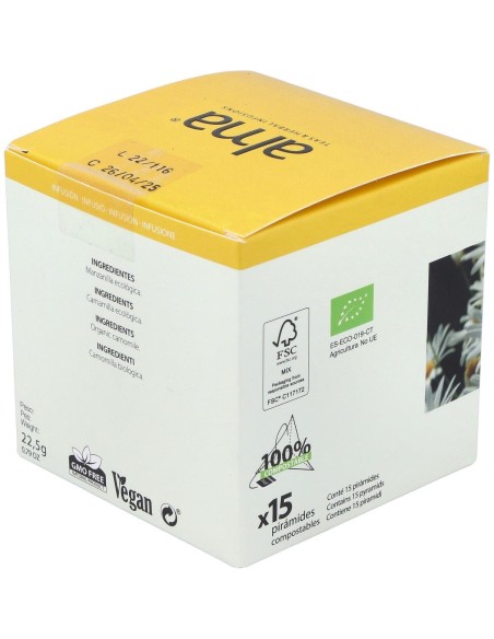 Manzanilla Infusion 15Piramides. Eco Vegan de Alma Home