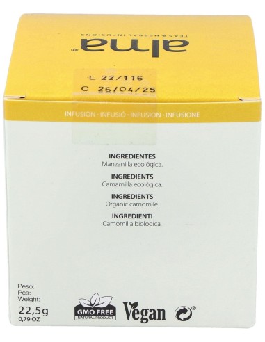 Manzanilla Infusion 15Piramides. Eco Vegan de Alma Home