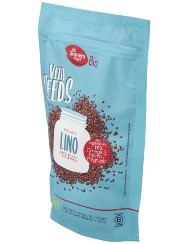 Vitaseeds Lino Molido Bio, 300 G de El Granero Integral
