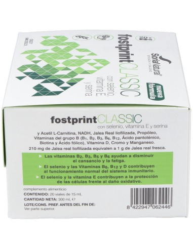 Fost Print Classic 20 Viales Nueva Formula de Soria Natural