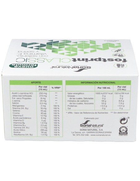 Fost Print Classic 20 Viales Nueva Formula de Soria Natural