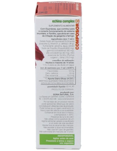 Composor 8 Echina Complex Xxi 50Ml. de Soria Natural