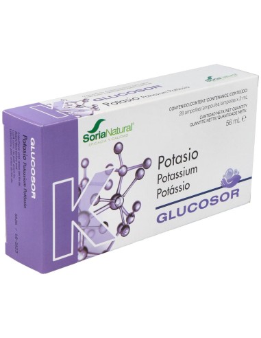 Glucosor Potasio 28 Ampollas de Soria Natural