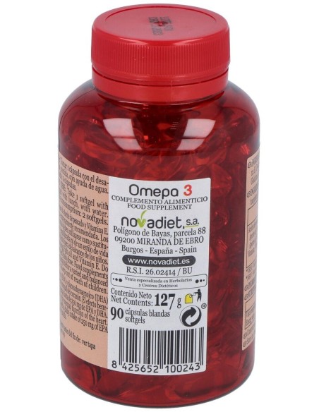 Omepa 3 Embalagem com 90 cápsulas moles. por Novadiet
