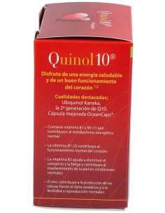 Quinol10®-50mg. 90. Caja con 90 cápsulas de 50mg de Ubiquinol (en blíster) 2