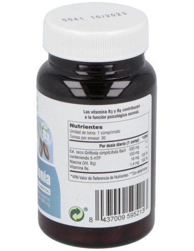 5-HTP Griffonia 30 Comprimidos de Mgdose