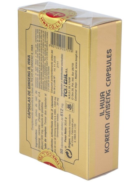 Ginseng Il Hwa 50Cap de Tongil