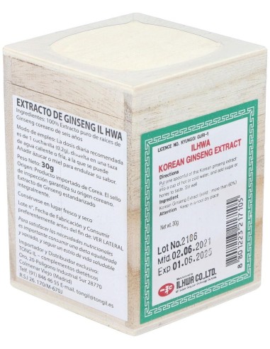 Ext.Ginseng Il Hwa 30Gr de Tongil