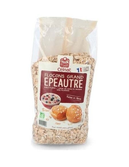 Copos de Espelta Bio Celnat 500g  Natural y Saludable