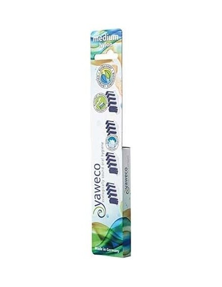 Recambios Cepillo Dental Nylon Medium-Hard 4 Unidades Yaweco