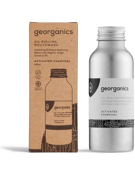 Enjuague Bucal Carbón Activado Georganics 100 ml Natural