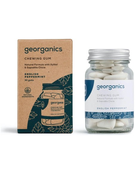Chicle Menta y Xilitol Georganics 30 Unidades Natural