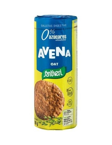 Galletas Digestive Avena 0% Azucares 190 Gramos Santiveri