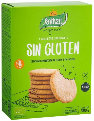 Galletas Sin Gluten Bio Santiveri 2 Paquetes 360g Saludables