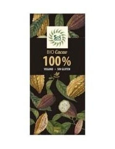 Tableta De Cacao Puro 100% Bio 70 Gramos  Sol Natural 2