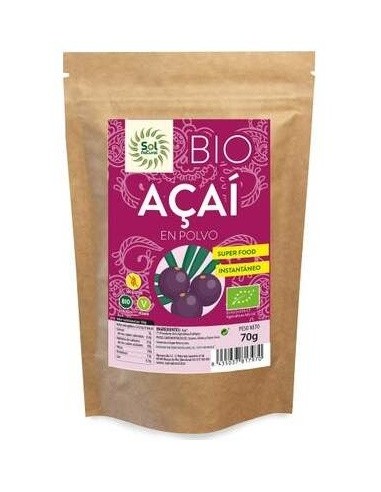 Açaí En Polvo Bio 70 Gramos  Sol Natural