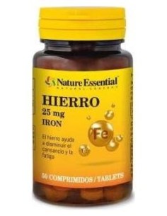 Hierro 25Mg 50 comprimidos de Nature Essential 2