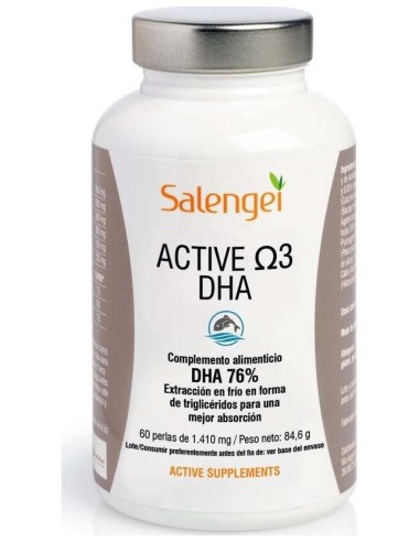 Active Omega 3 DHA 60 Perlas Salengei  Salud y Vitalidad