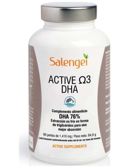 Active Omega 3 DHA 60 Perlas Salengei  Salud y Vitalidad
